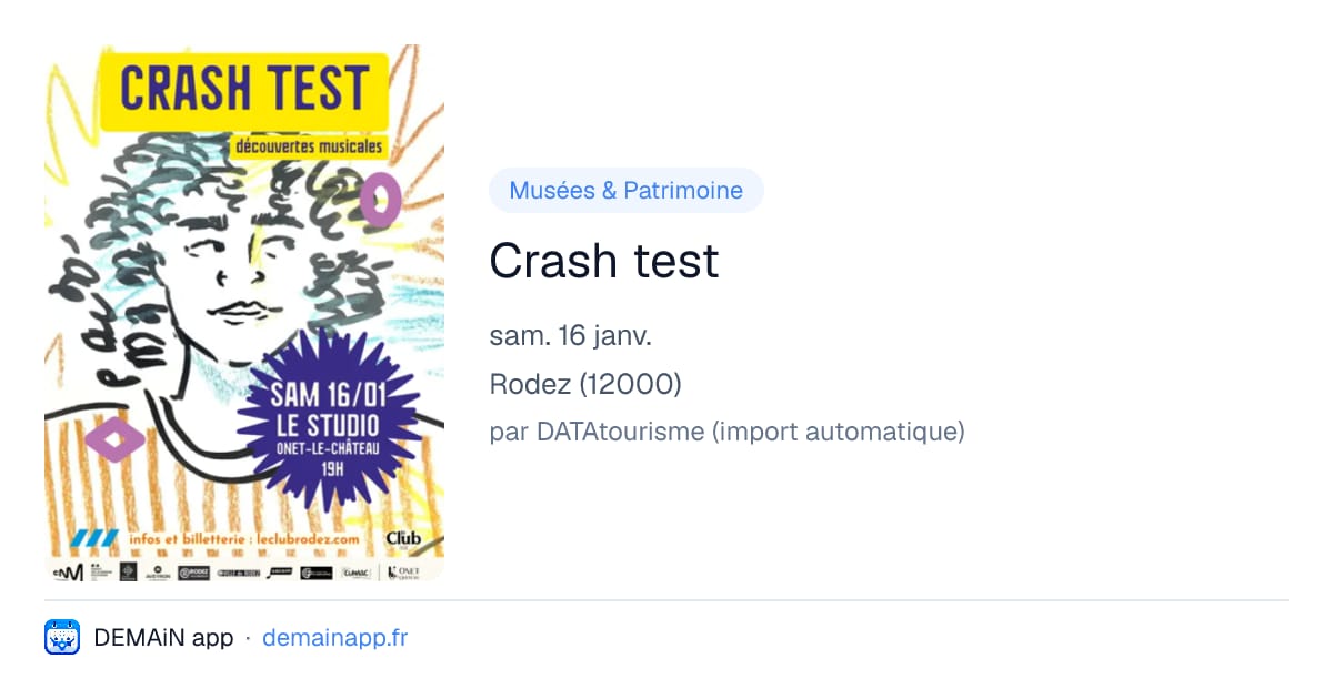 Crash test — Rodez