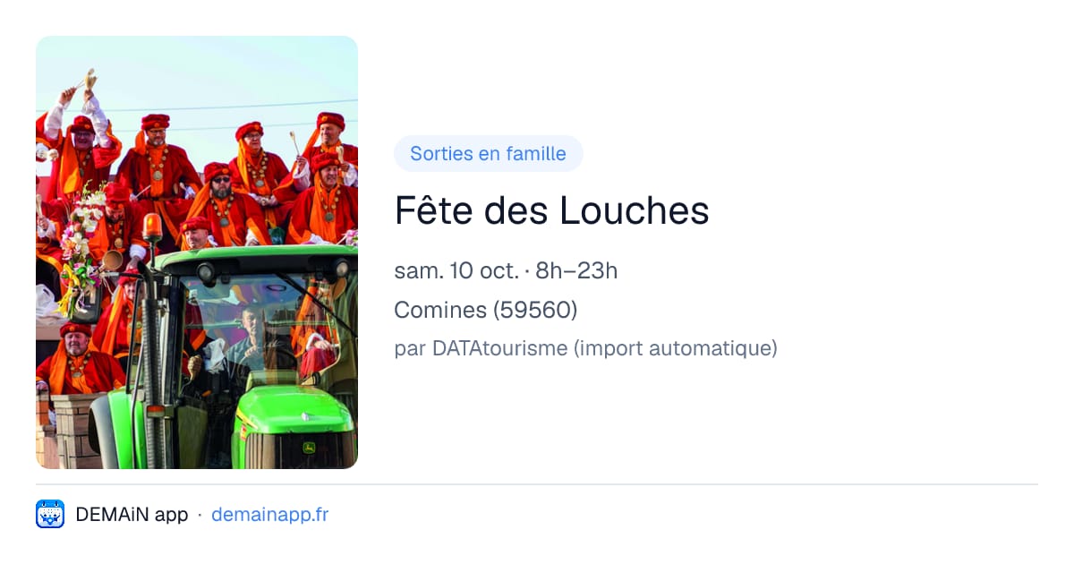 Fête des Louches — Comines