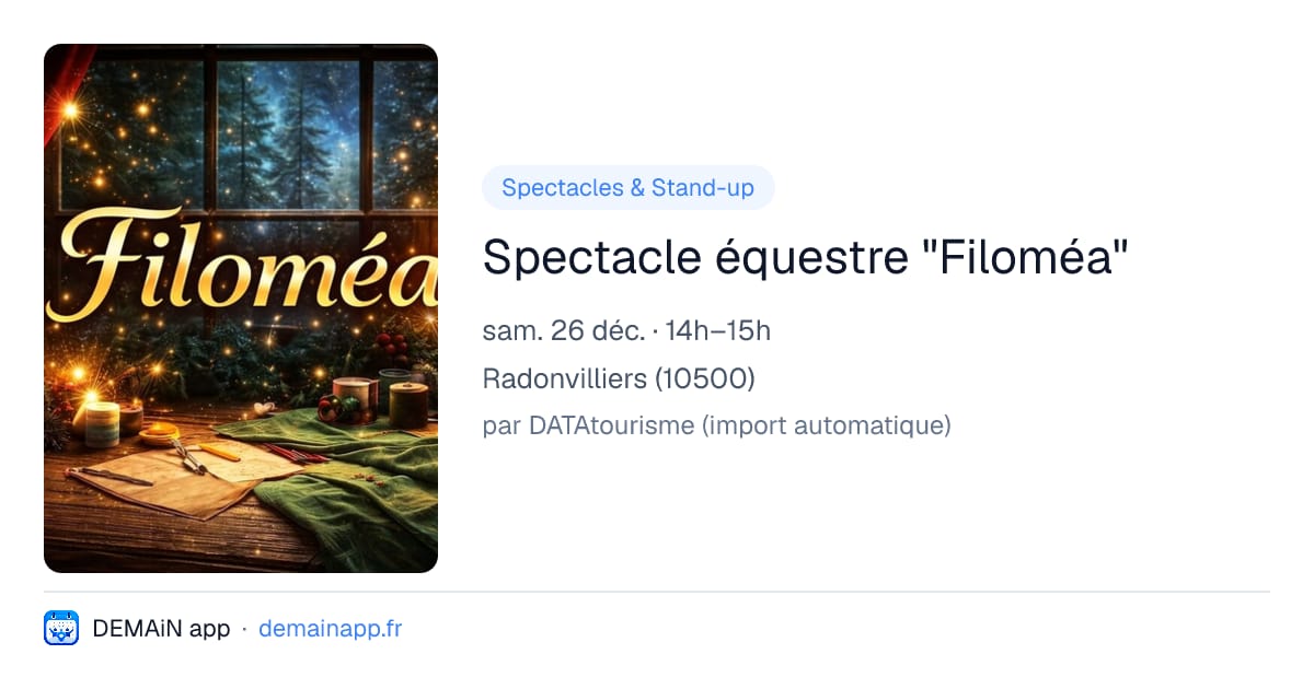 Spectacle équestre "Filoméa" — Radonvilliers