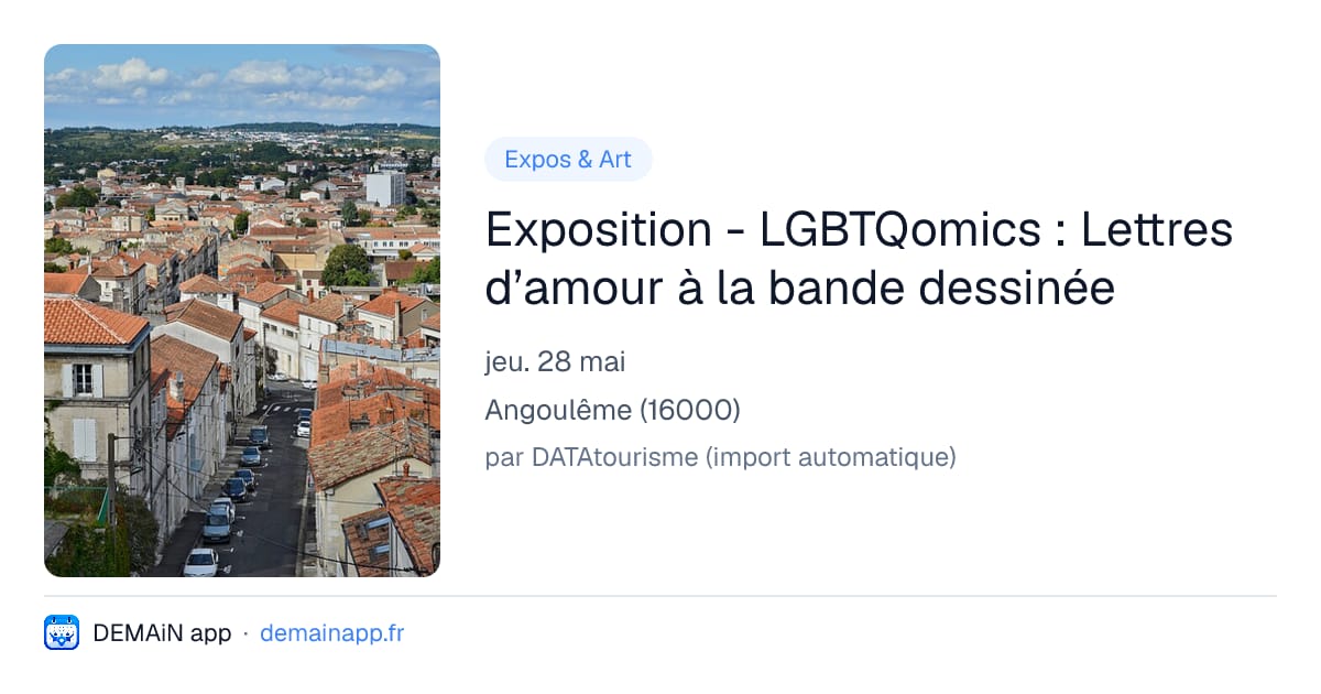 Exposition - LGBTQomics : Lettres d’amour à la bande dessinée — Angoulême