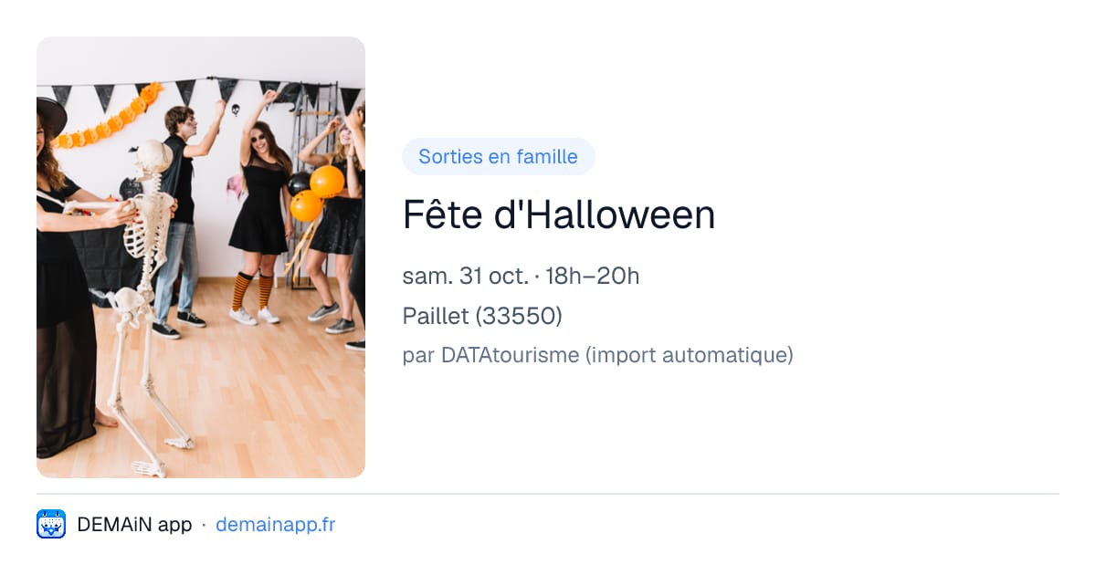 Fête d'Halloween — Paillet