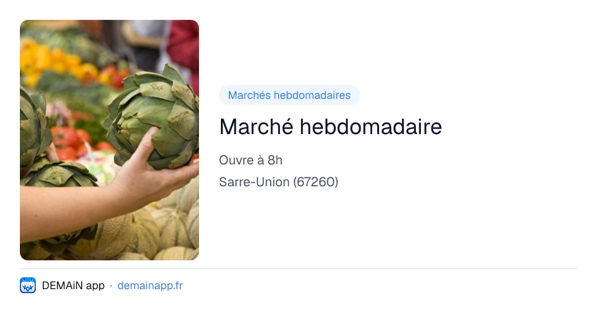 Marché hebdomadaire — Sarre-Union
