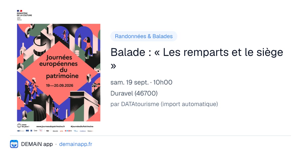 Balade : « Les remparts et le siège » — Duravel