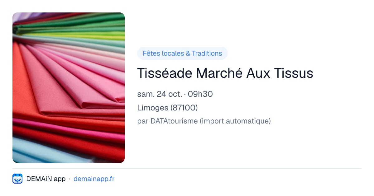 Tisséade Marché Aux Tissus — Limoges