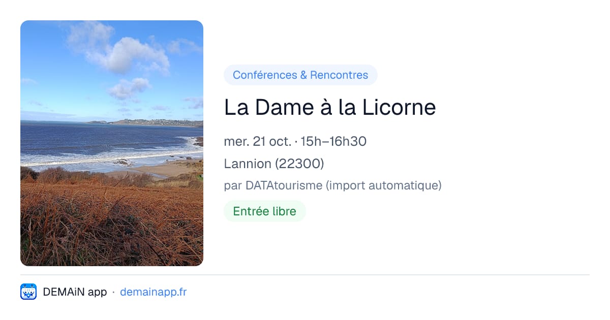 La Dame à la Licorne — Lannion