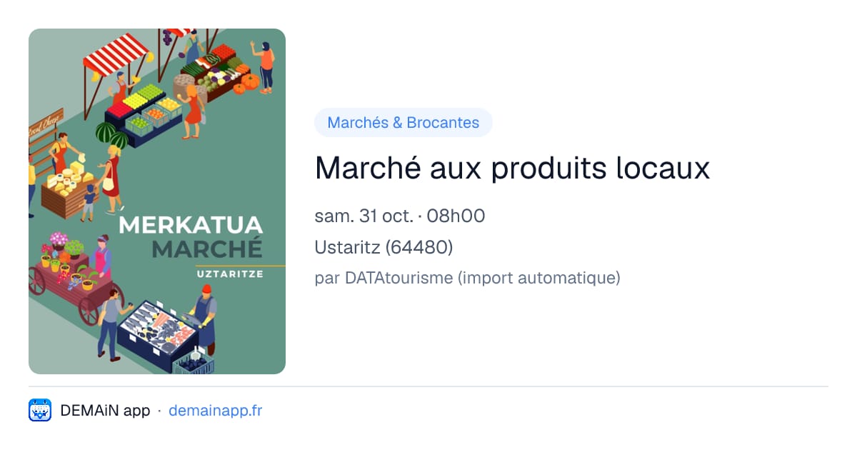 Marché aux produits locaux — Ustaritz