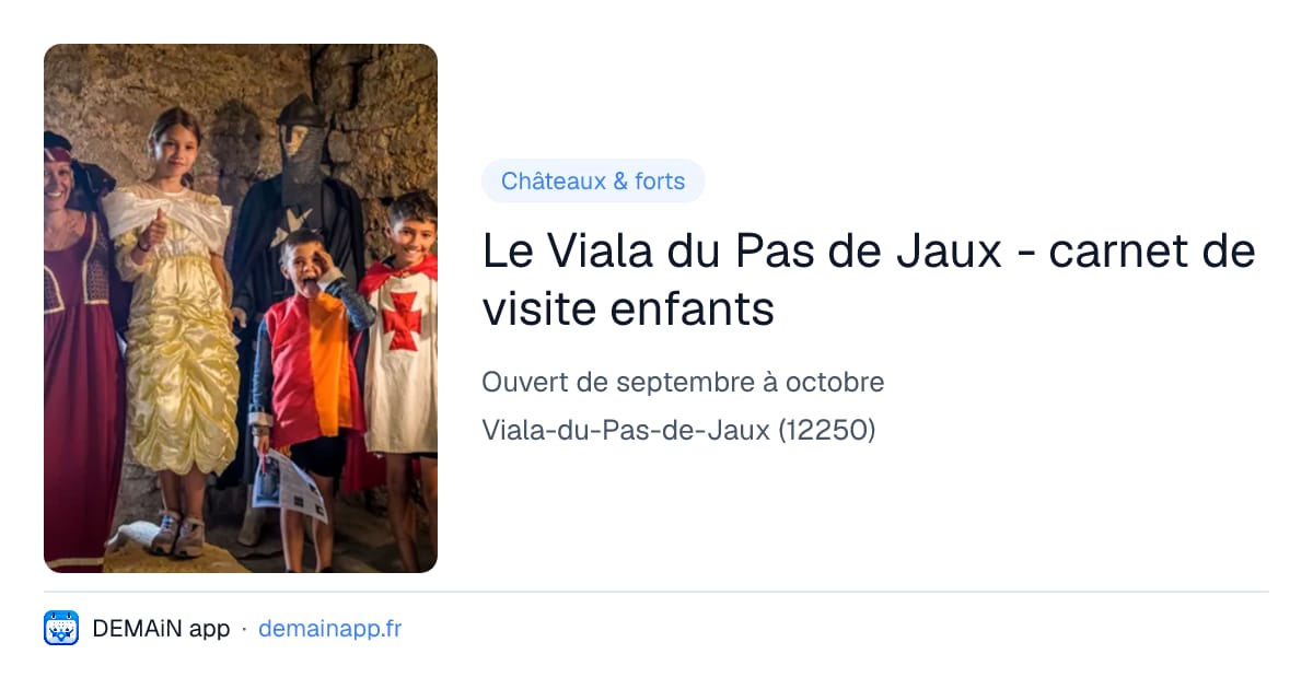 Le Viala du Pas de Jaux - carnet de visite enfants — Viala-du-Pas-de-Jaux