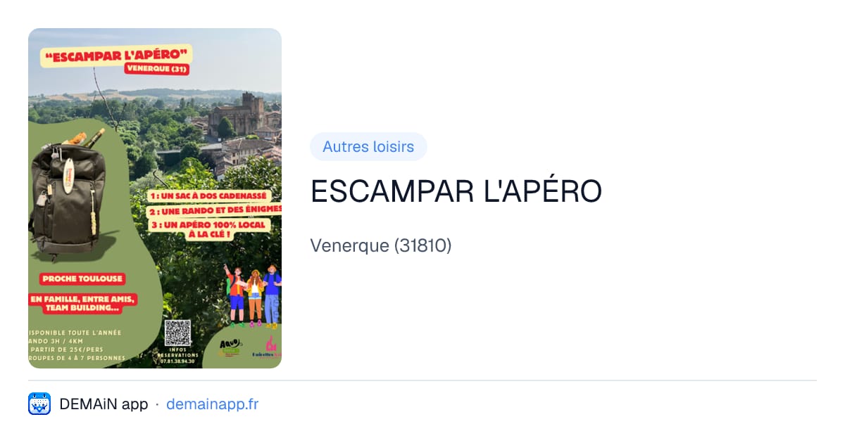 ESCAMPAR L'APÉRO — Venerque