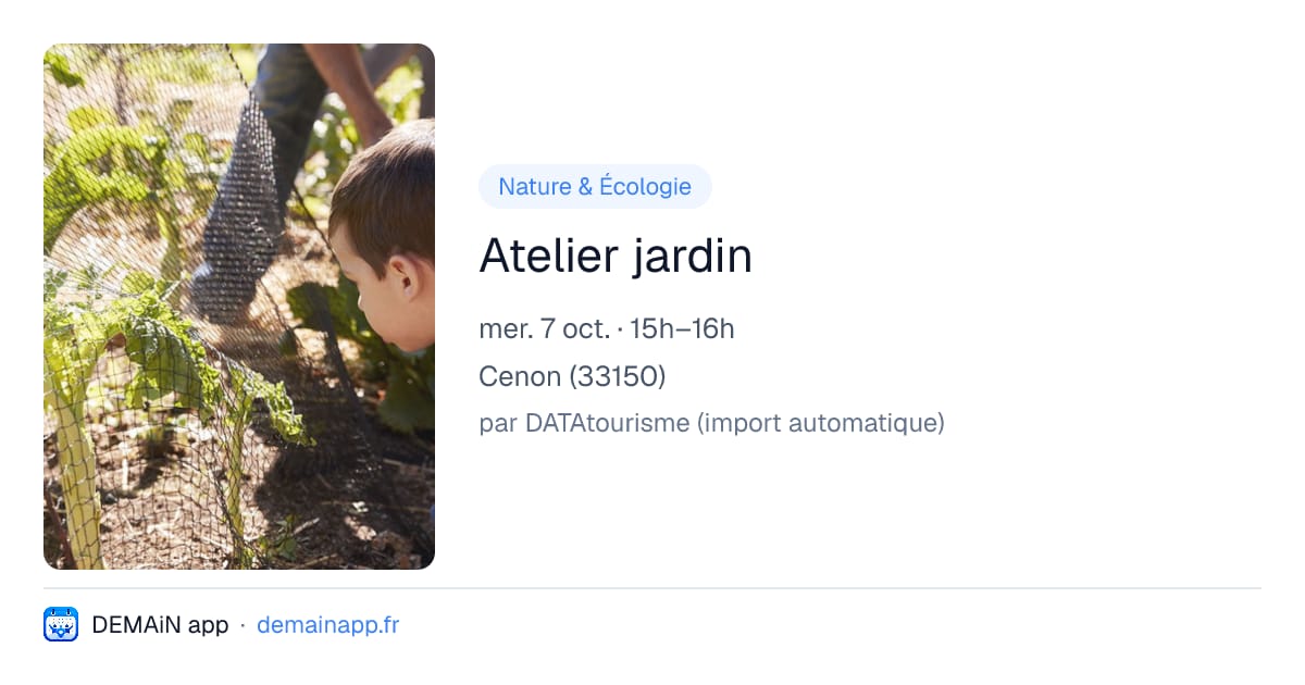 Atelier jardin — Cenon