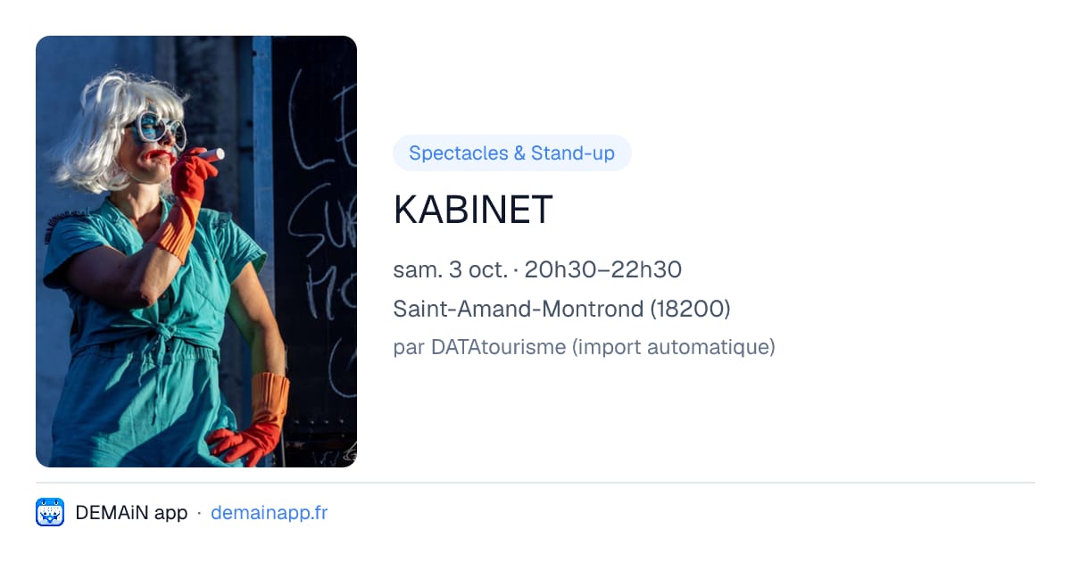 KABINET — Saint-Amand-Montrond