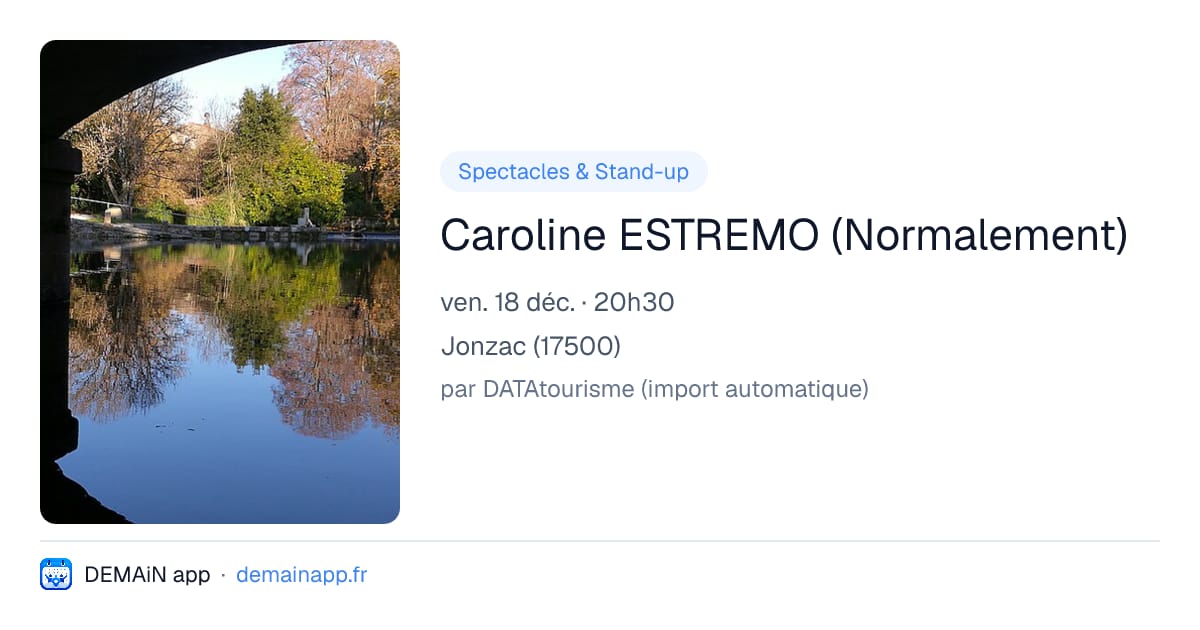 Caroline ESTREMO (Normalement) — Jonzac