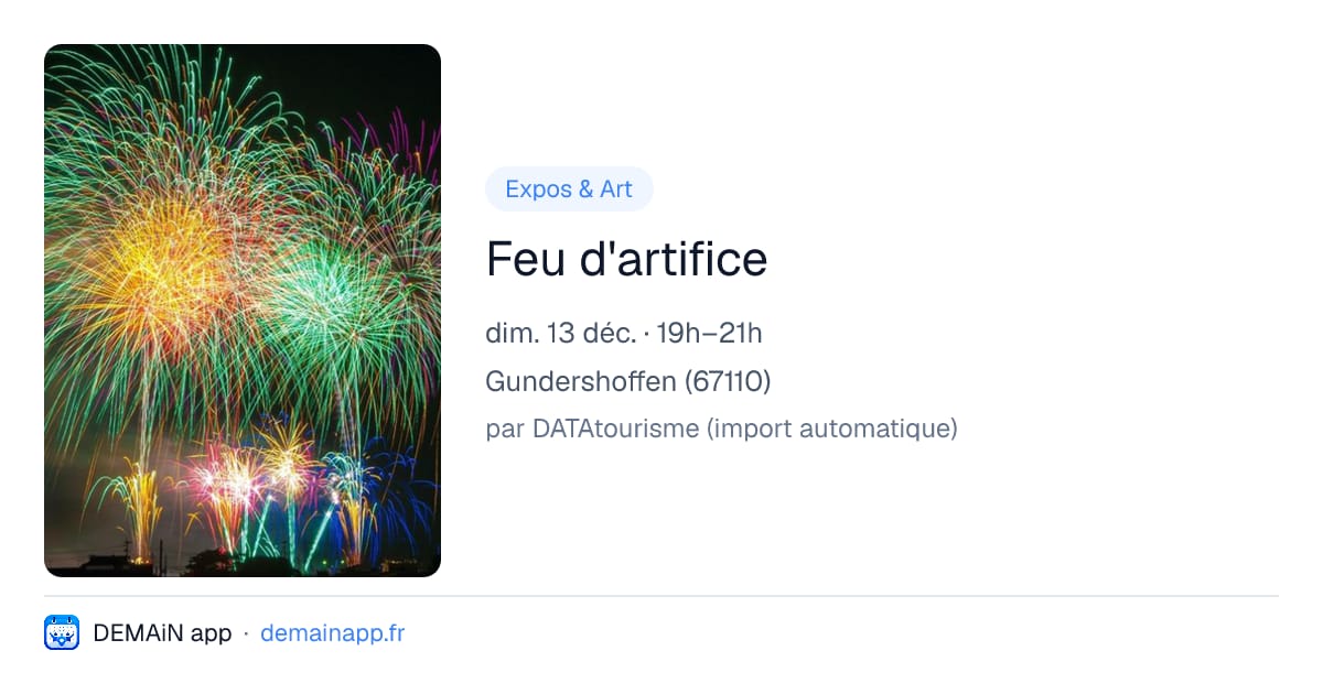 Feu d'artifice — Gundershoffen