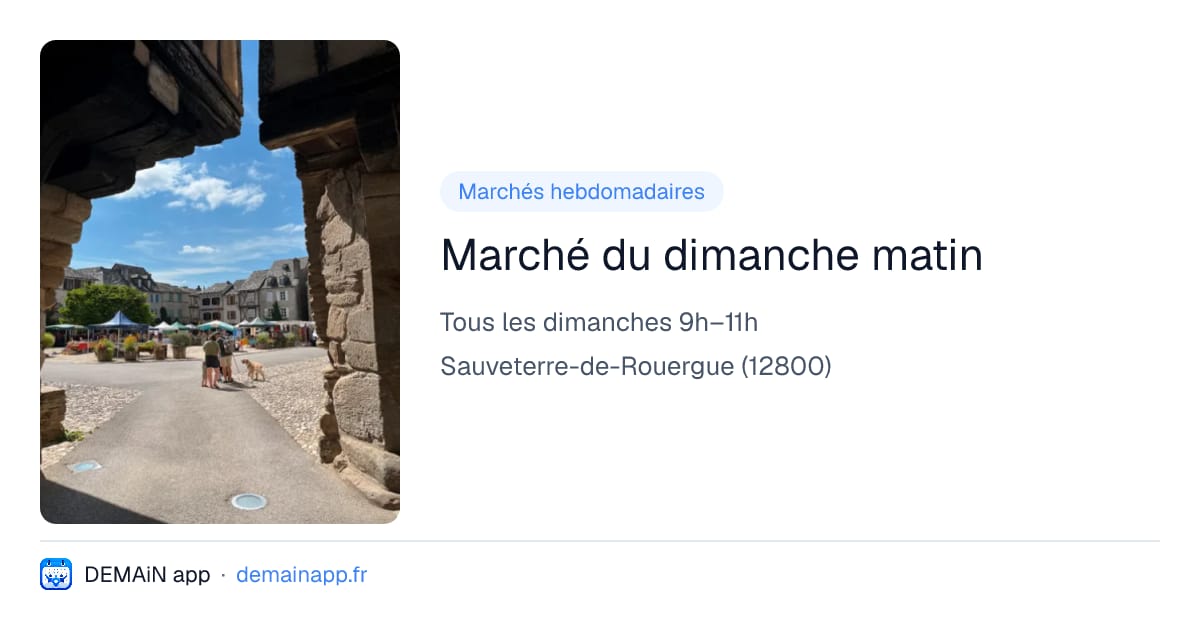 Marché du dimanche matin — Sauveterre-de-Rouergue