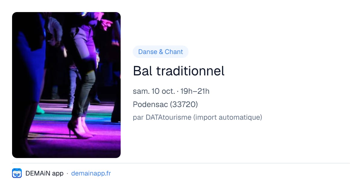 Bal traditionnel — Podensac