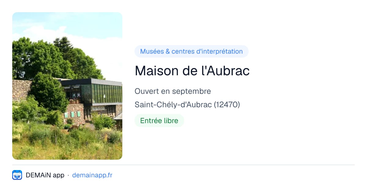 Maison de l'Aubrac — Saint-Chély-d'Aubrac