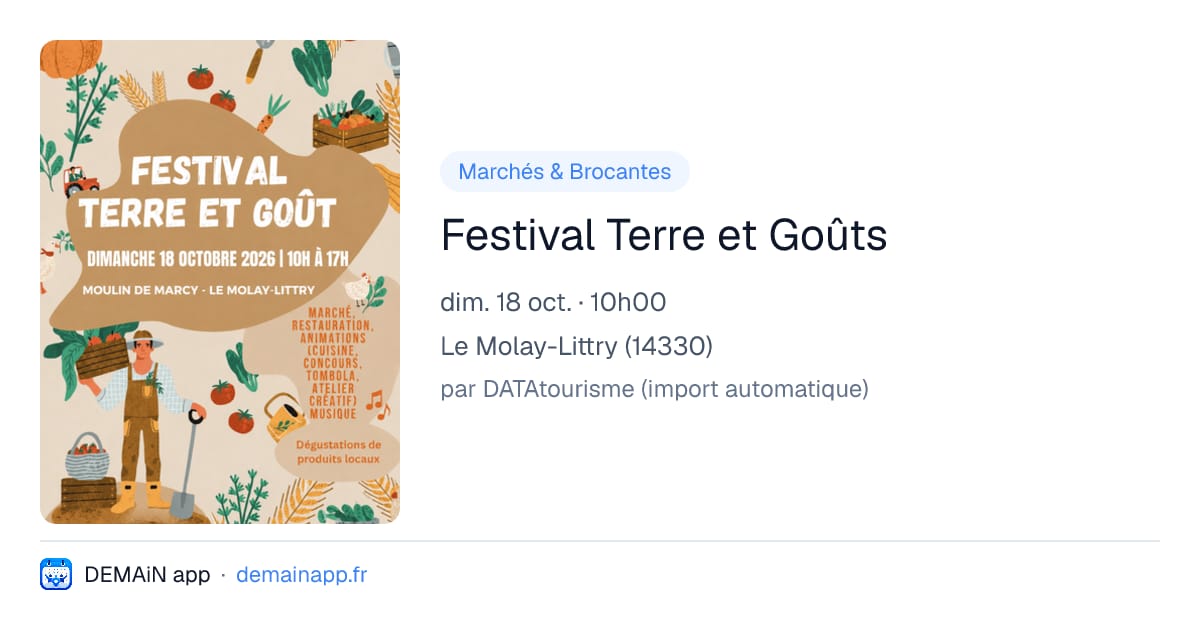 Festival Terre et Goûts — Le Molay-Littry