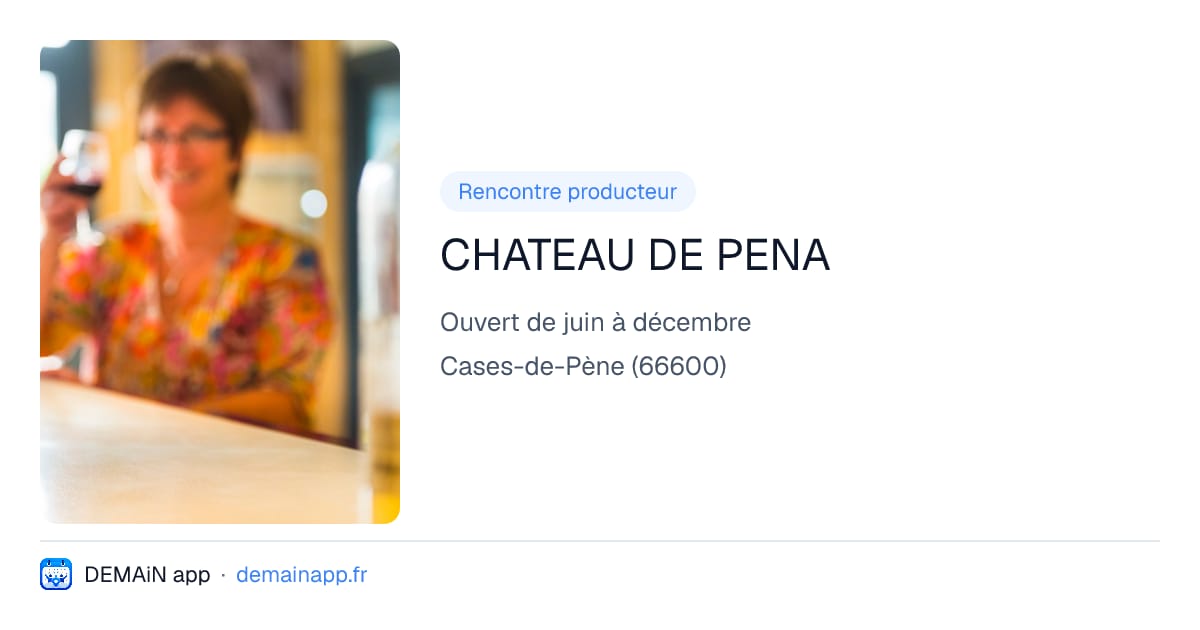 CHATEAU DE PENA — Cases-de-Pène