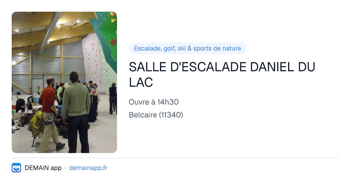 SALLE D'ESCALADE DANIEL DU LAC — Belcaire
