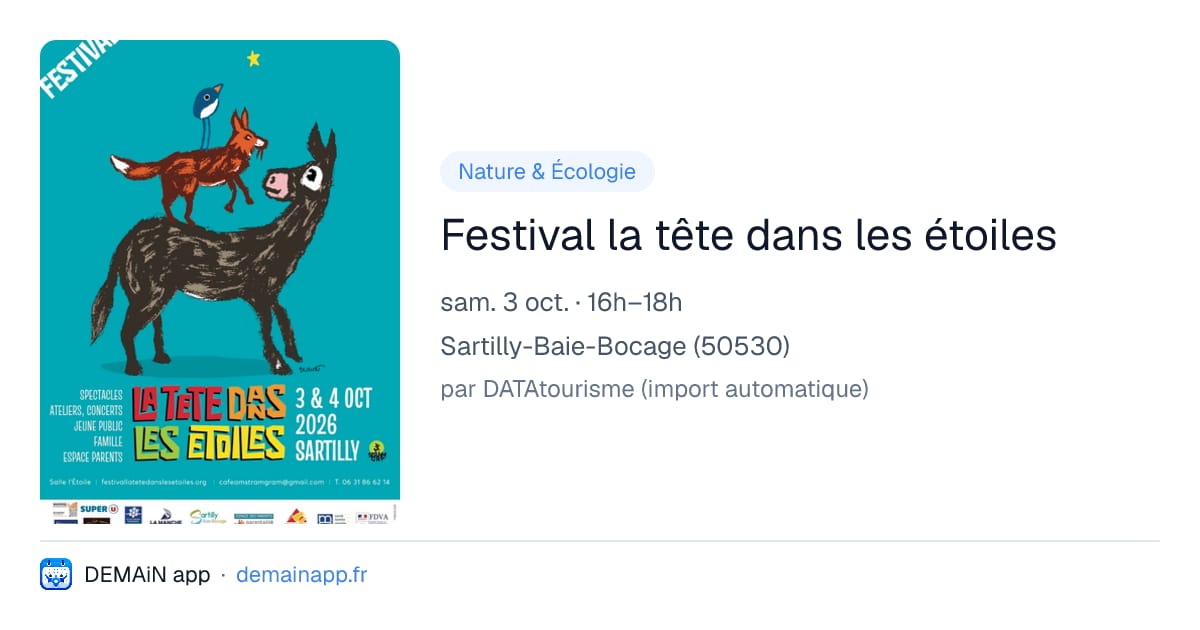 Festival la tête dans les étoiles — Sartilly-Baie-Bocage