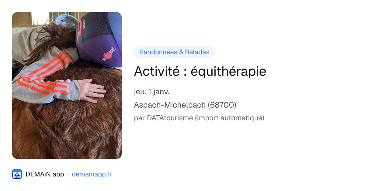 Activité : équithérapie — Aspach-Michelbach