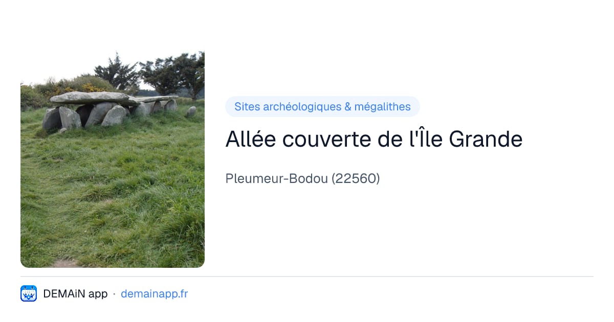 Allée couverte de l'Île Grande — Pleumeur-Bodou