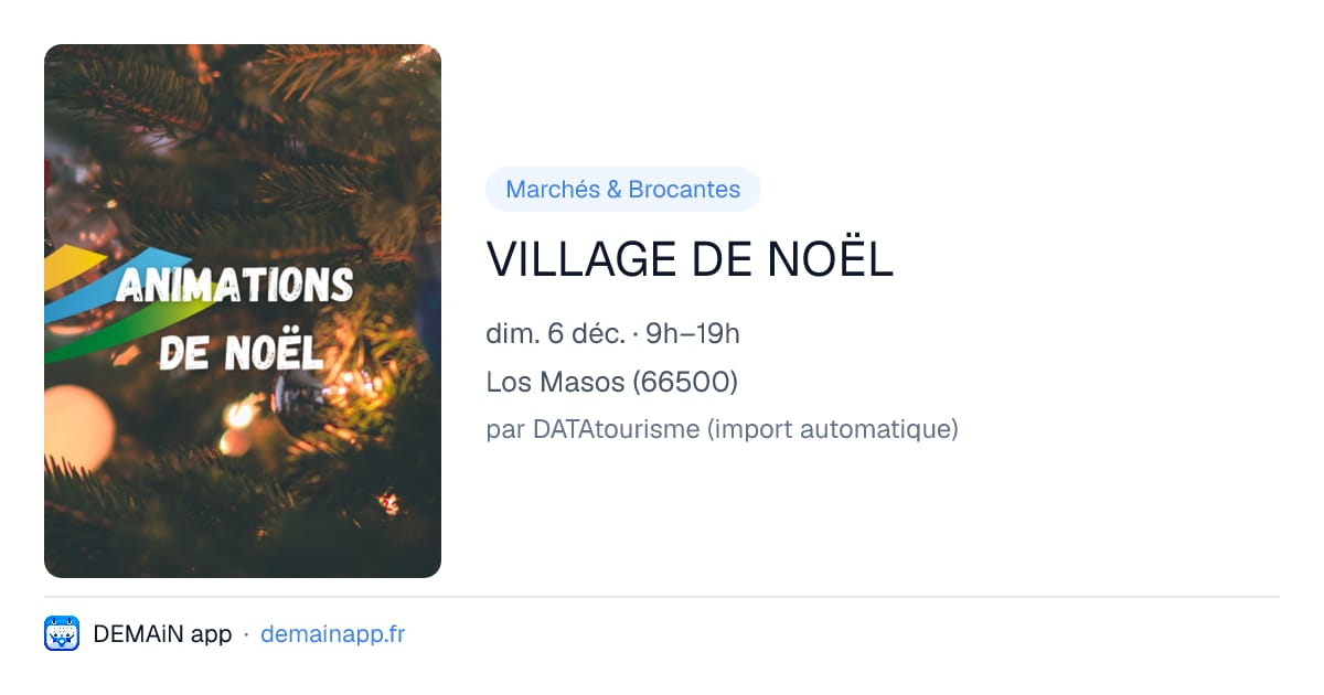 VILLAGE DE NOËL — Los Masos