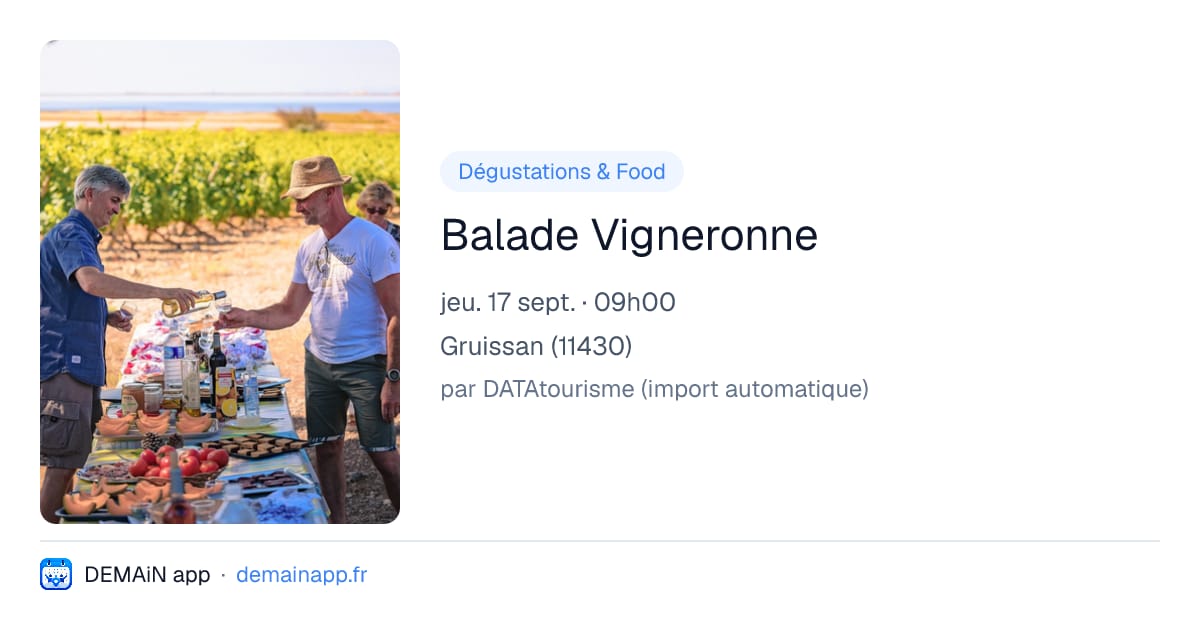 Balade Vigneronne — Gruissan