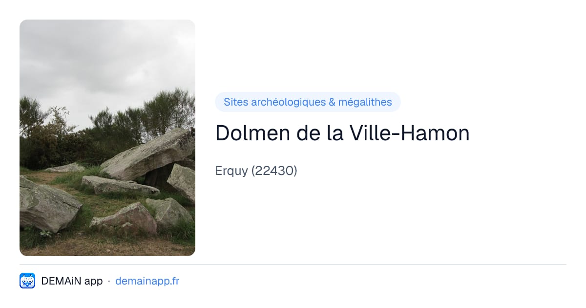 Dolmen de la Ville-Hamon — Erquy