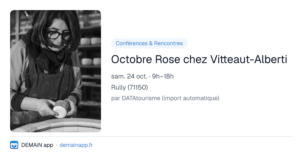 Octobre Rose chez Vitteaut-Alberti — Rully