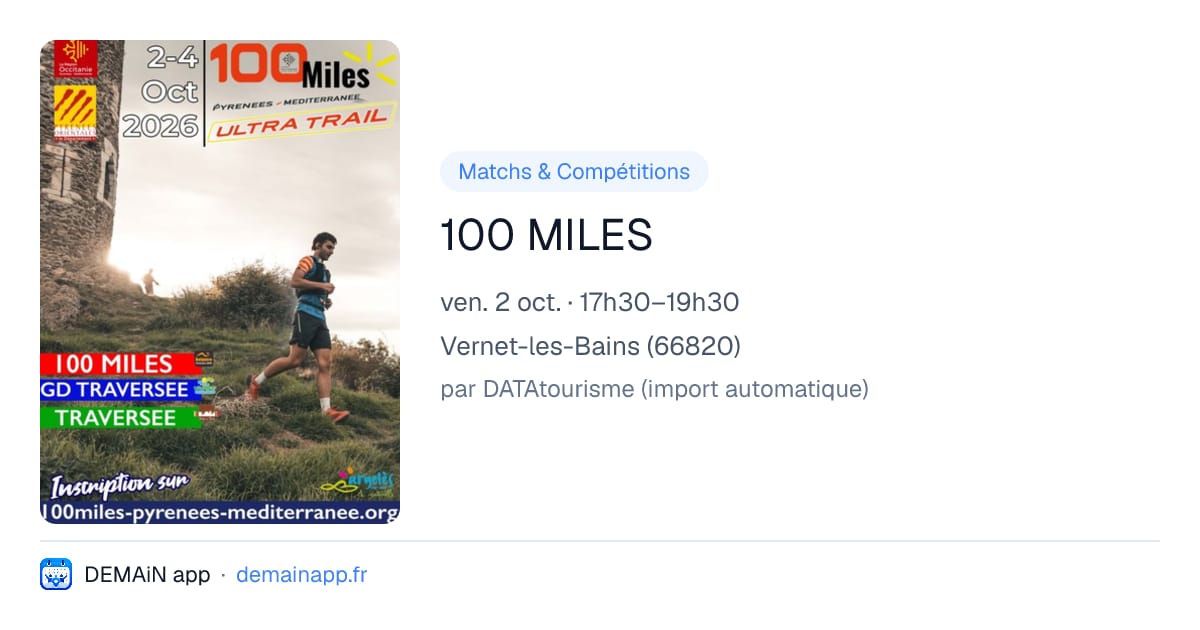 100 MILES — Vernet-les-Bains