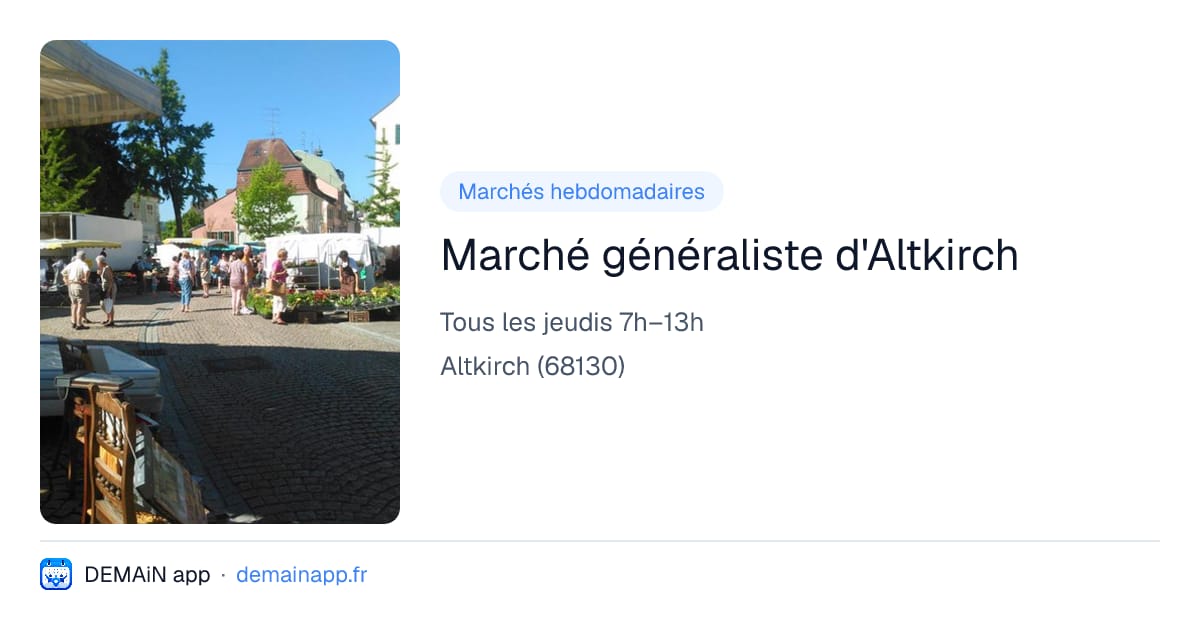 Marché généraliste d'Altkirch — Altkirch