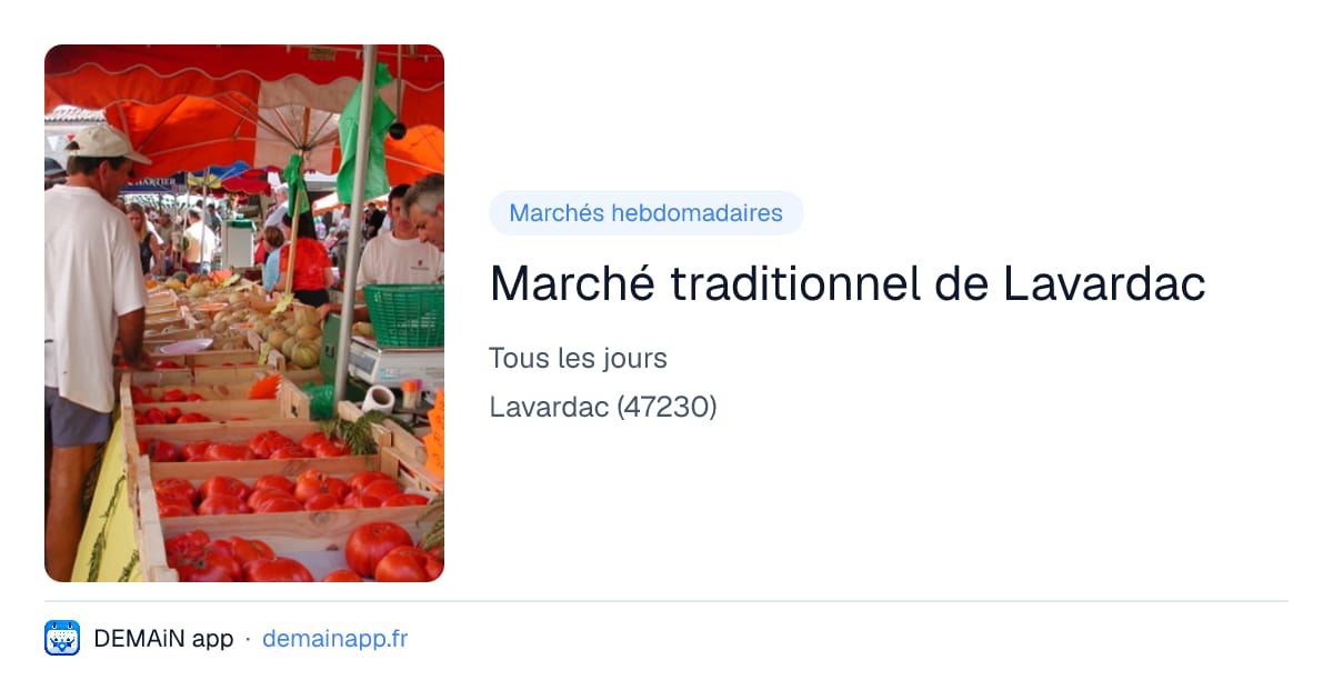Marché traditionnel de Lavardac — Lavardac