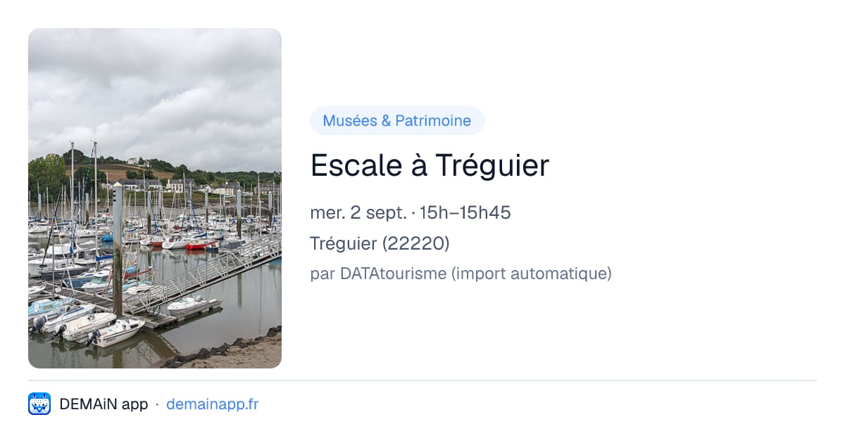 Escale à Tréguier — Tréguier