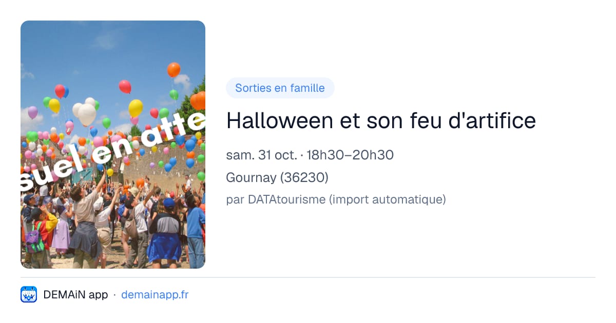 Halloween et son feu d'artifice — Gournay