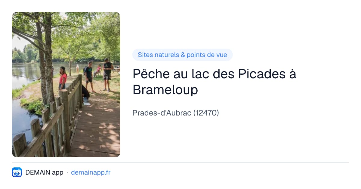 Pêche au lac des Picades à Brameloup — Prades-d'Aubrac