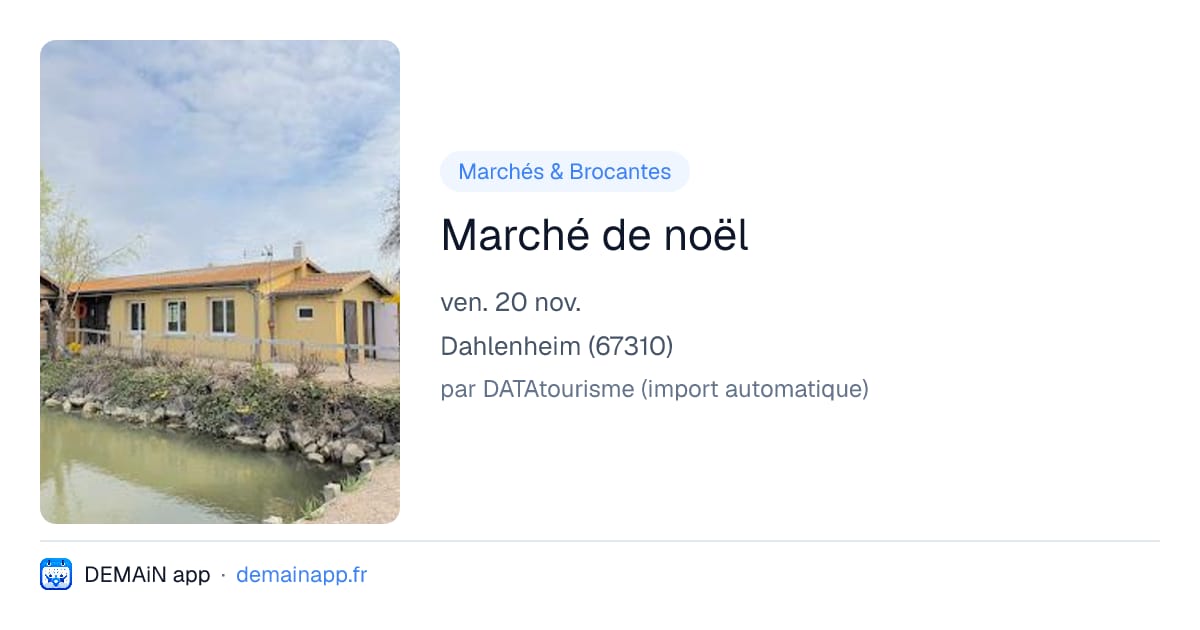 Marché de noël — Dahlenheim