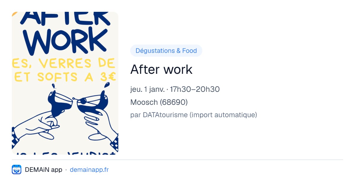 After work — Moosch