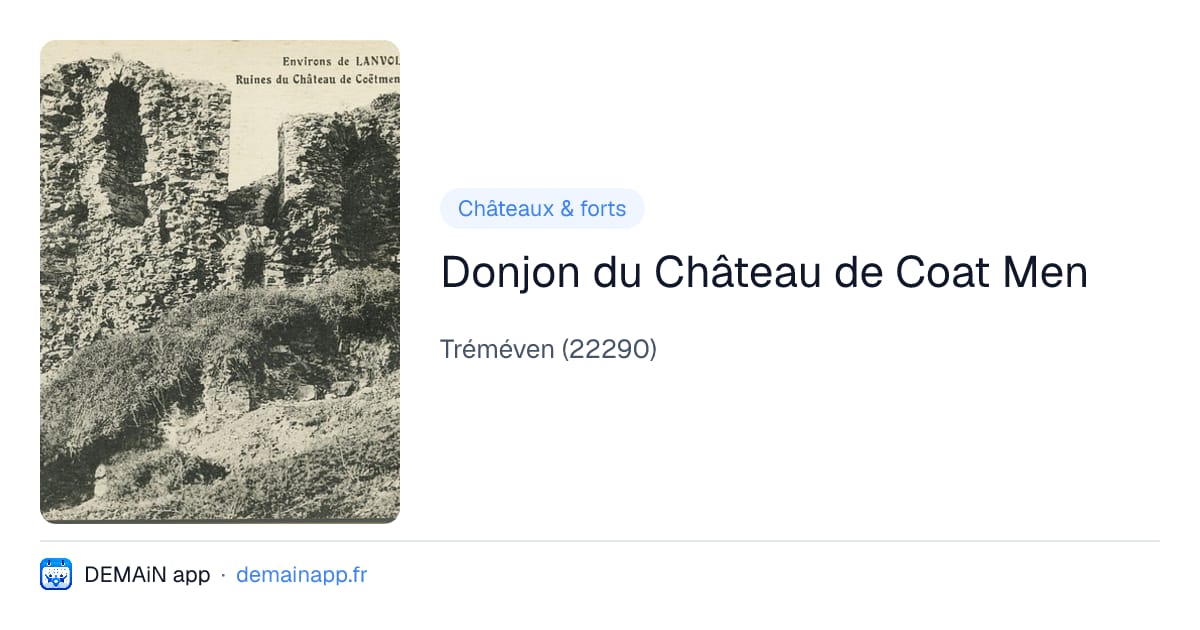 Donjon du Château de Coat Men — Tréméven