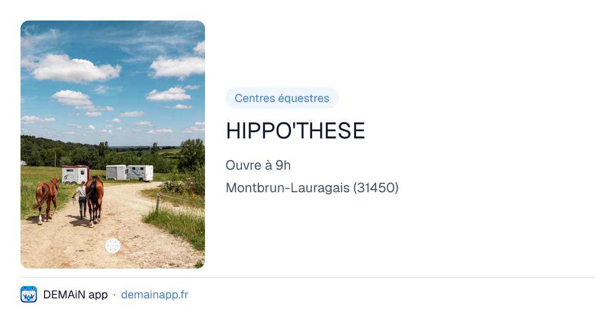 HIPPO'THESE — Montbrun-Lauragais