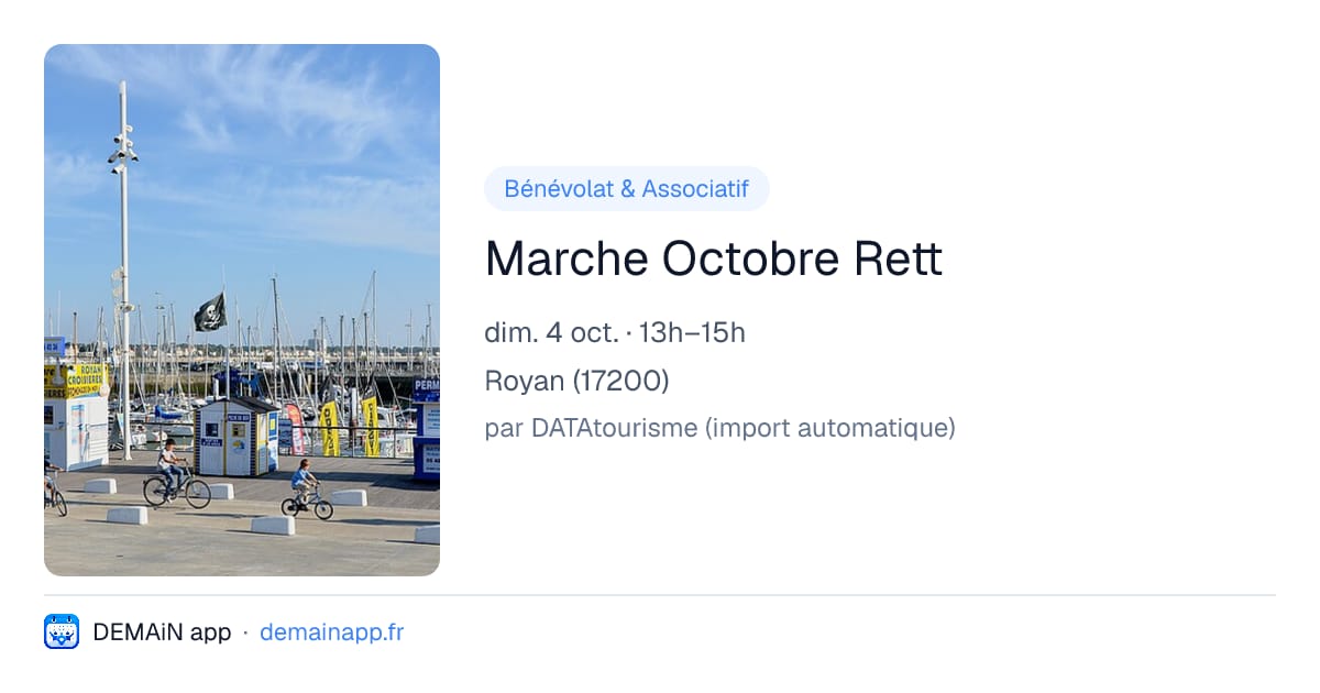 Marche Octobre Rett — Royan