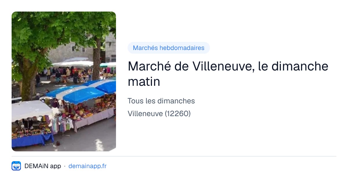 Marché de Villeneuve, le dimanche matin — Villeneuve