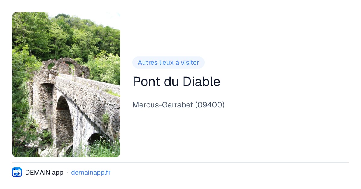 Pont du Diable — Mercus-Garrabet
