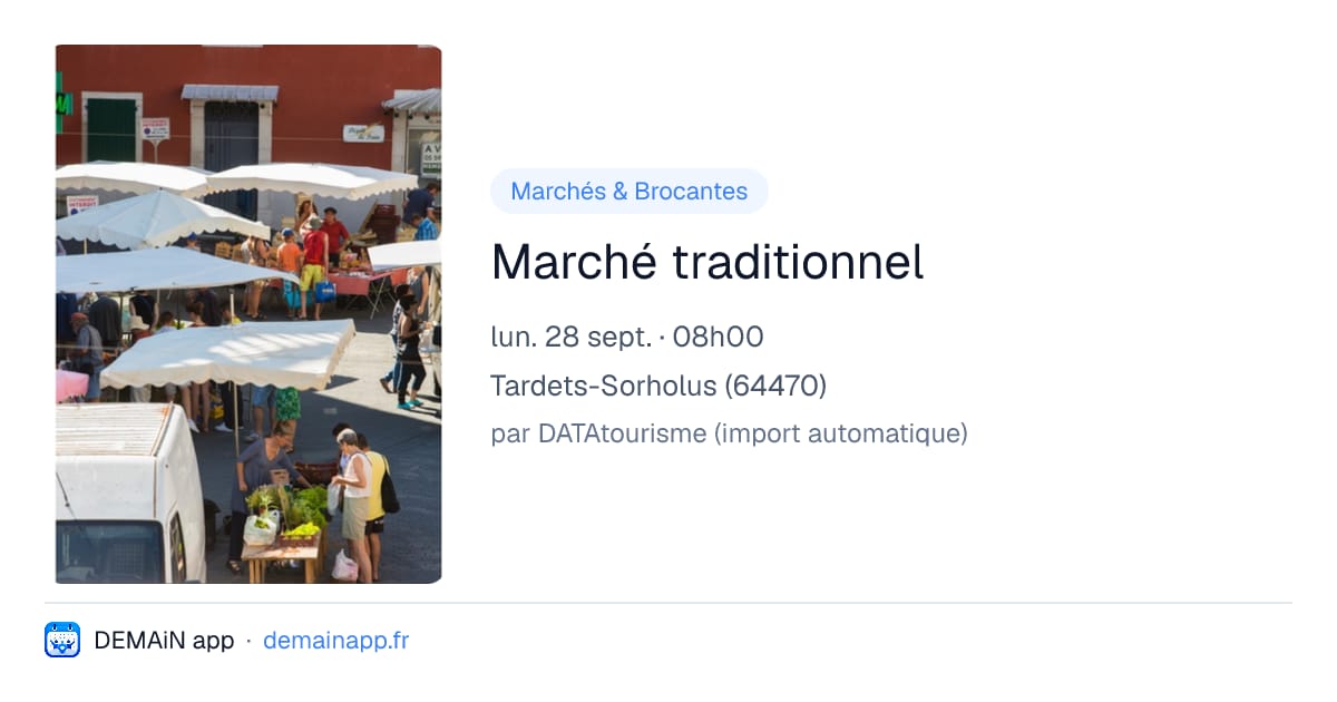 Marché traditionnel — Tardets-Sorholus