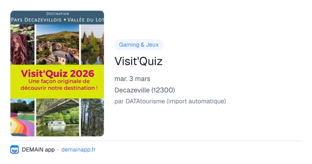 Visit'Quiz — Decazeville