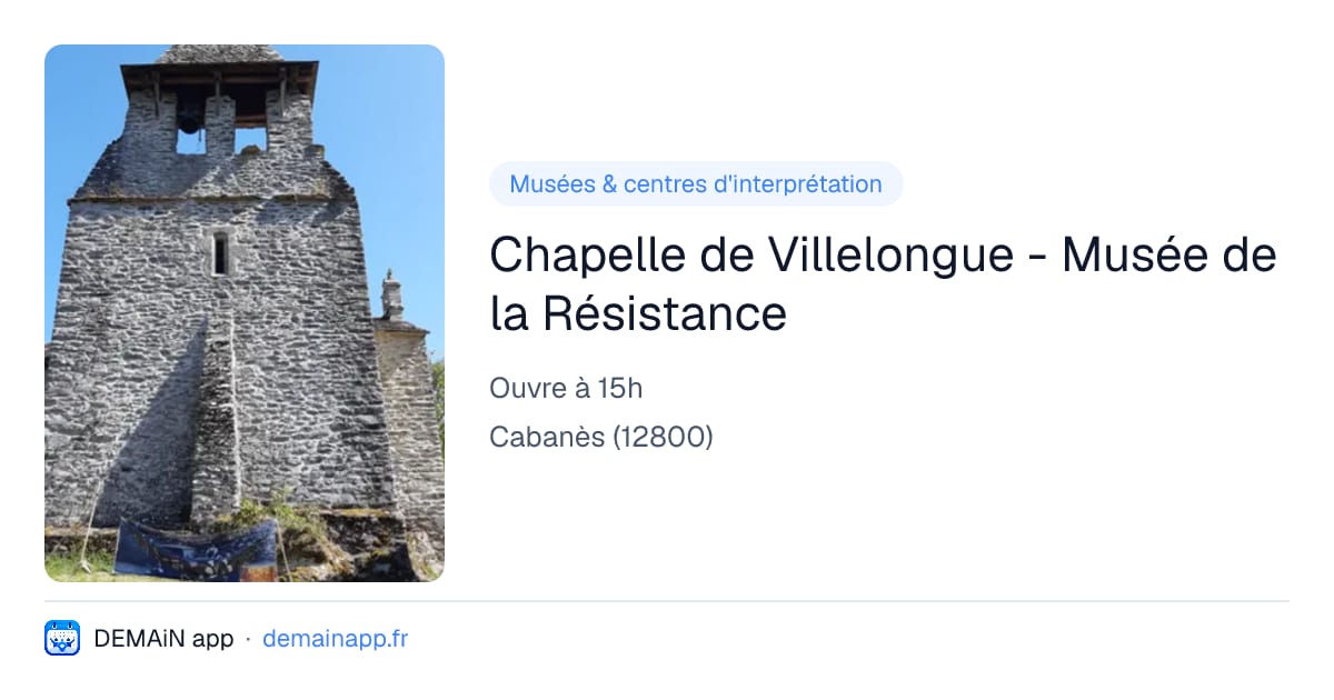 Chapelle de Villelongue - Musée de la Résistance — Cabanès