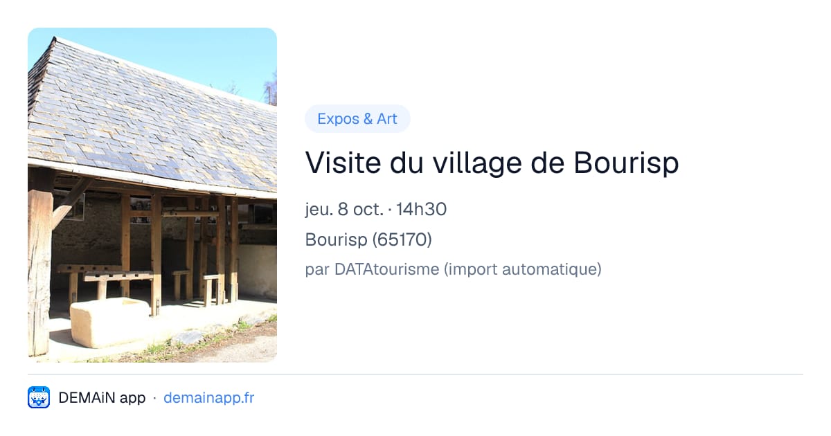 Visite du village de Bourisp — Bourisp