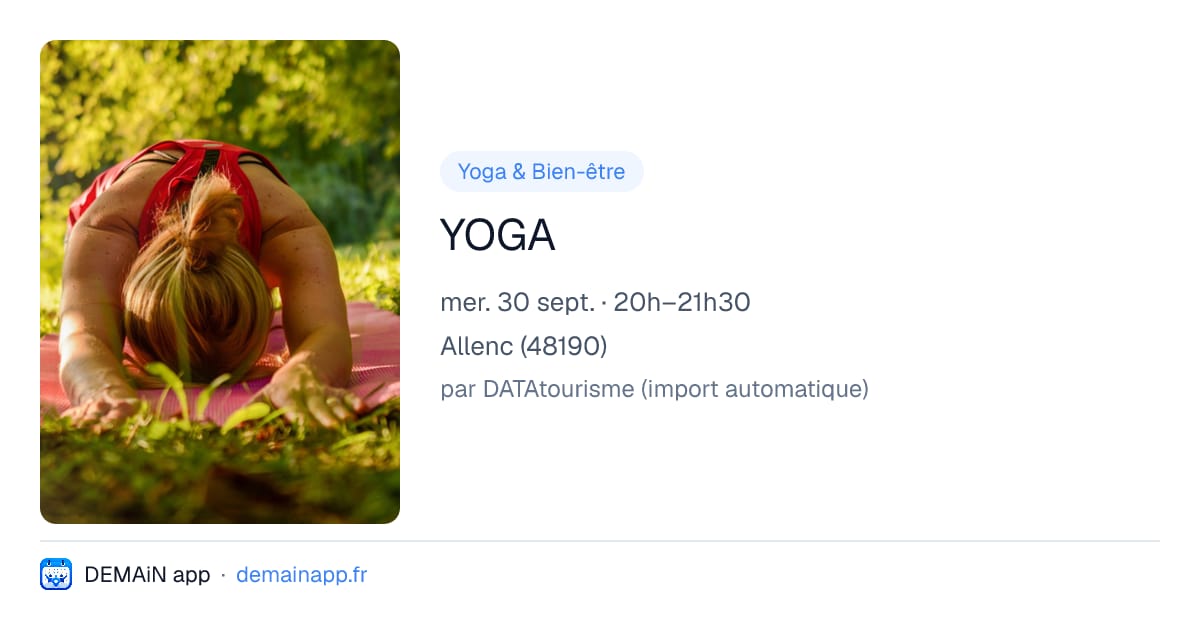 YOGA — Allenc