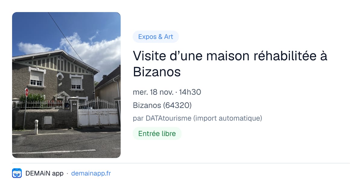 Visite d’une maison réhabilitée à Bizanos — Bizanos