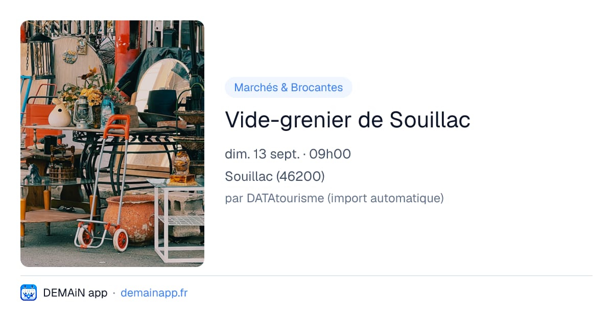 Vide-grenier de Souillac — Souillac