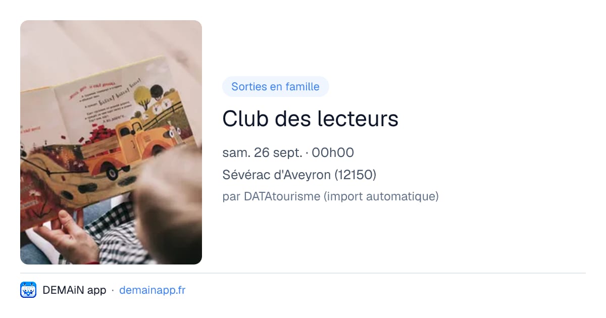 Club des lecteurs — Sévérac d'Aveyron